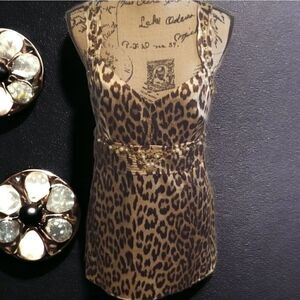 Cristina V Leopard print top